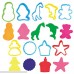 KIDDY DOUGH 24-Piece Tools Dough & Clay Party Pack w Animal Shapes Mega Tool Playset Includes 22 Colorful Cutters Molds Rollers & Play Accessories 24 PC Animal & Shapes Dough Tool Kit B07587YF1F